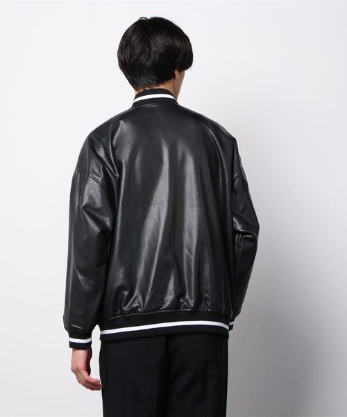 LUSOR スタジャン LUSOR（ルーソル）fake leather Stadium jumper