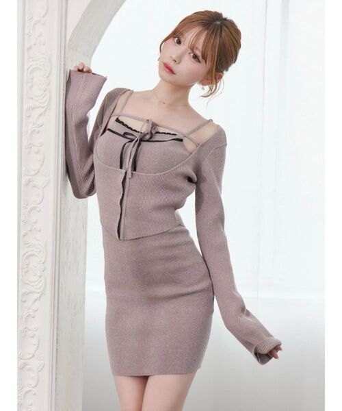 EATME（イートミー） ワンピース バイカラーキャミニットアンサンブル