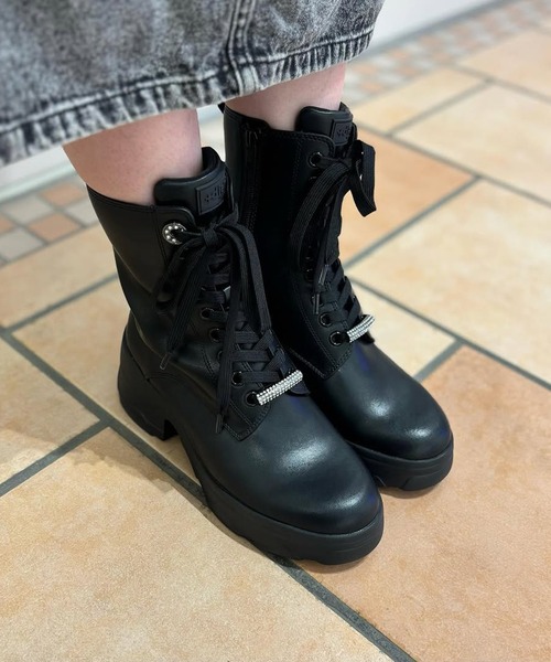 diana（プラスダイアナ） ブーツ 「軽量」厚底レースアップショート