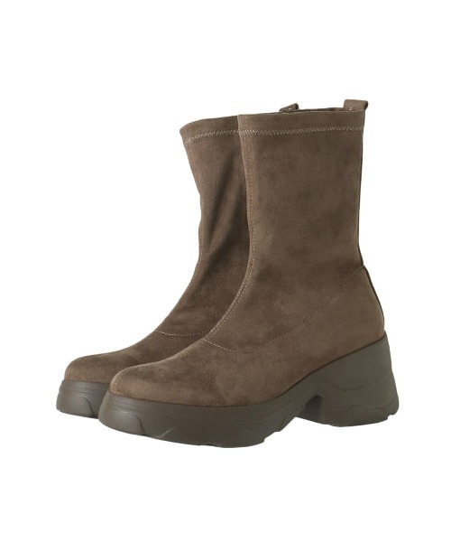 diana（プラスダイアナ） ブーツ 「軽量」厚底ストレッチショート