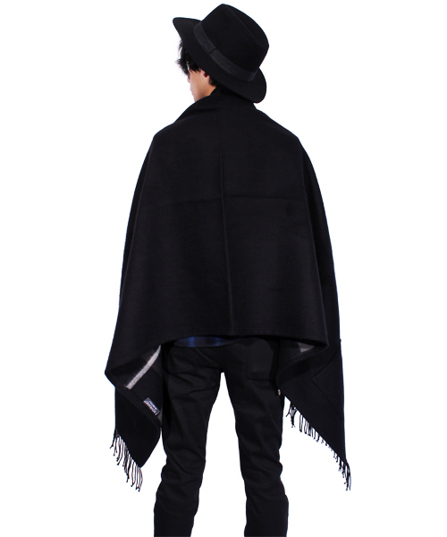 8 ポンチョ 大判2WAYチェックポンチョ メンズ レディース : ZOZOTOWN