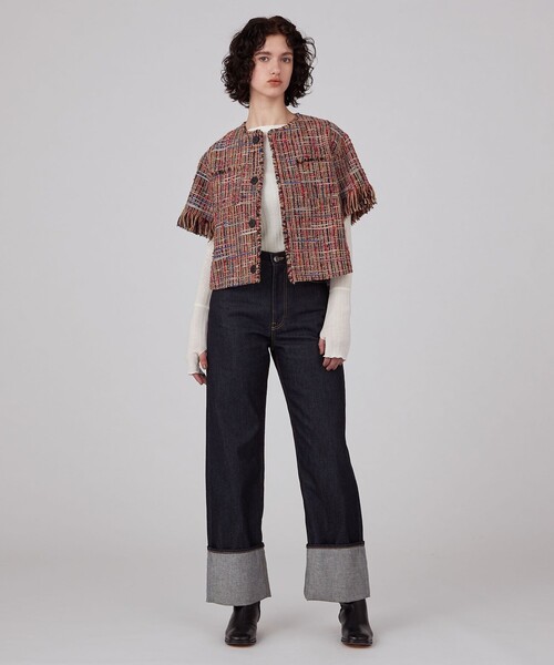 MACPHEE（マカフィー） ジャケット ノーカラージャケット マルチ