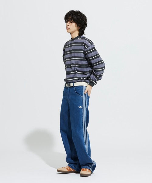 adidas（アディダス） ジーンズ アディカラー デニム ファイヤーバード