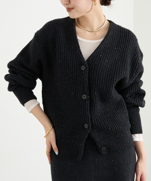 RIVE DROITE（リヴドロワ） カーディガン 「キャッチーな素材感