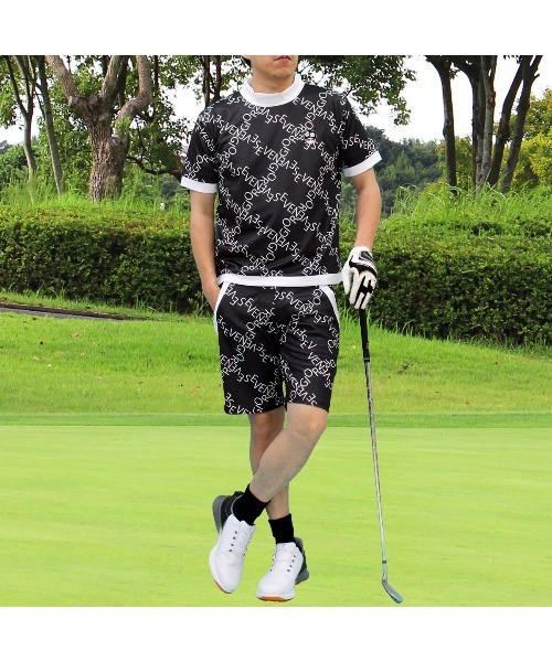 GIORNO SEVEN（ジョルノセブン） ゴルフ 吸汗速乾ドライ 総柄 ゴルフ