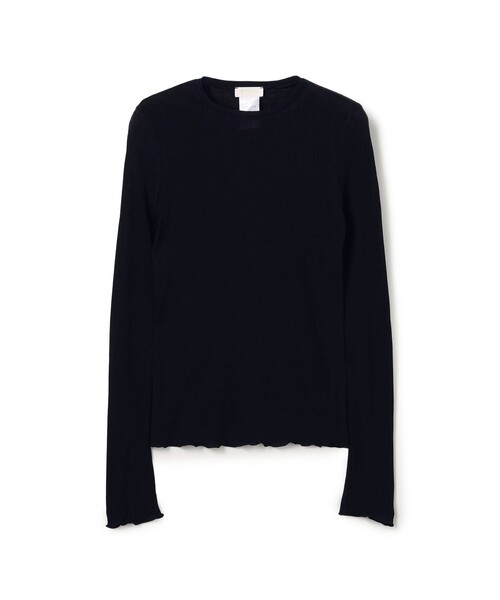 Ballsey（ボールジィ） tシャツ コットンシルクリブ クルーネックプル