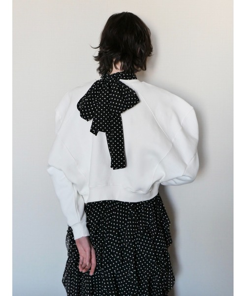 AMOMMA（アモマ） トレーナー スウェット PUFF SLEEVE SWEAT 起毛なし