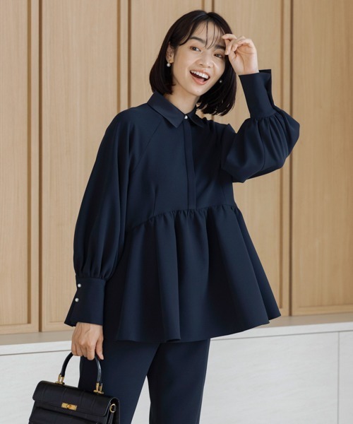 Sono（ソーノ） ブラウス シャツ 「SONO/ソーノ」「SONO NAVY/ソーノ