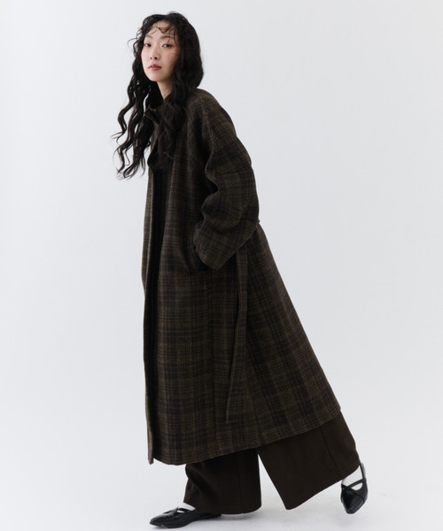 NUJOH モッズコート コート Classic Check Long Coat / クラシック