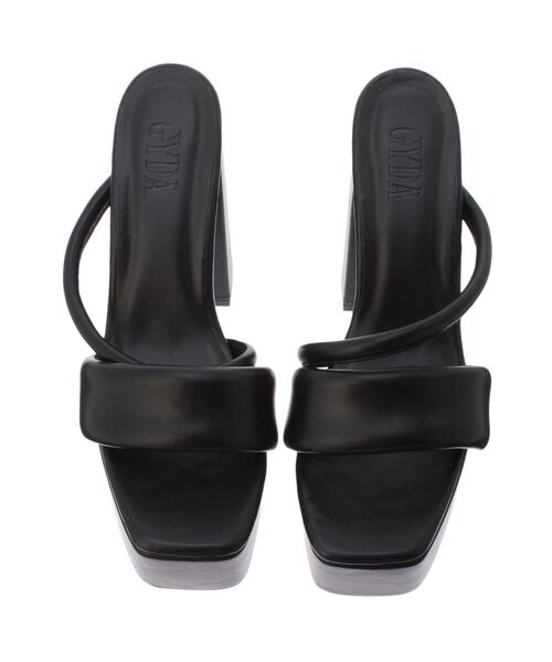 GYDA（ジェイダ） サンダル アシンメトリーラインパディングチャンキー