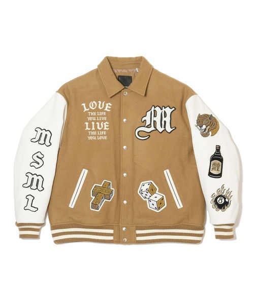 MSML スタジャン MUSIC VARSITY JACKET メンズ : ZOZOTOWN Yahoo!店