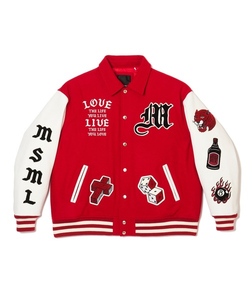 MSML スタジャン MUSIC VARSITY JACKET メンズ : ZOZOTOWN Yahoo!店
