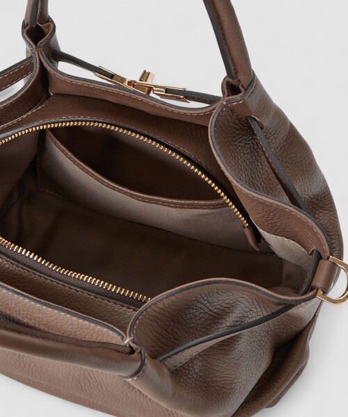 ANAYI（アナイ） ハンドバッグ ターンロック付き2WAYショルダーバッグ