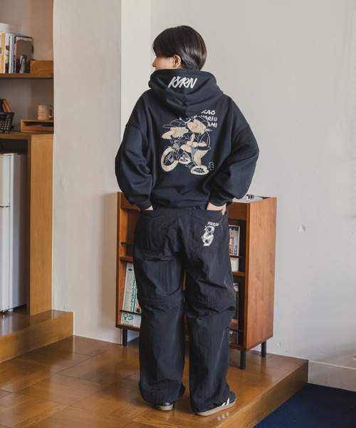kaoyorinakami パーカー punch bike hoodie / パンチバイクフーディー