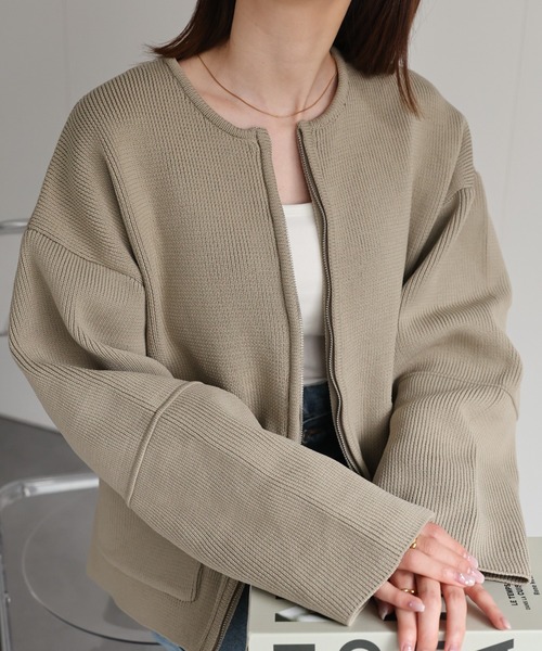 sakishimatokyo ジャケット ノーカラージャケット 「新色追加