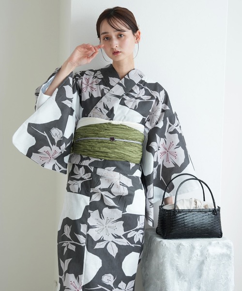 utatane 浴衣 ひとりで着れる！かんたん二部式浴衣セット 国内染色