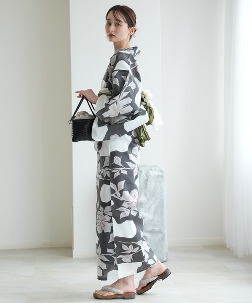 utatane 浴衣 ひとりで着れる！かんたん二部式浴衣セット 国内染色