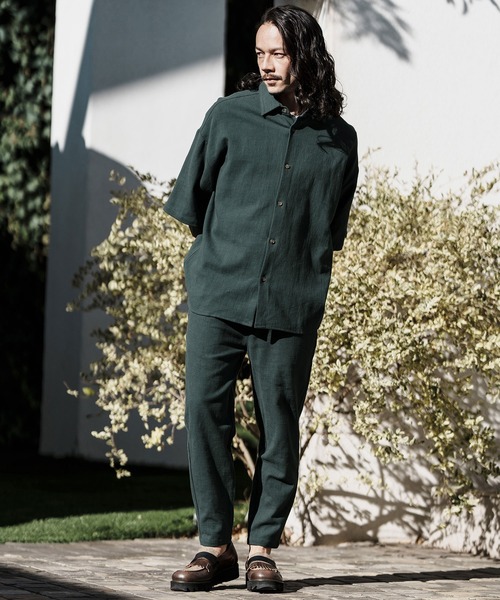 CAMBIO（カンビオ） パンツ mp11979- コットンリネンテーパードパンツ