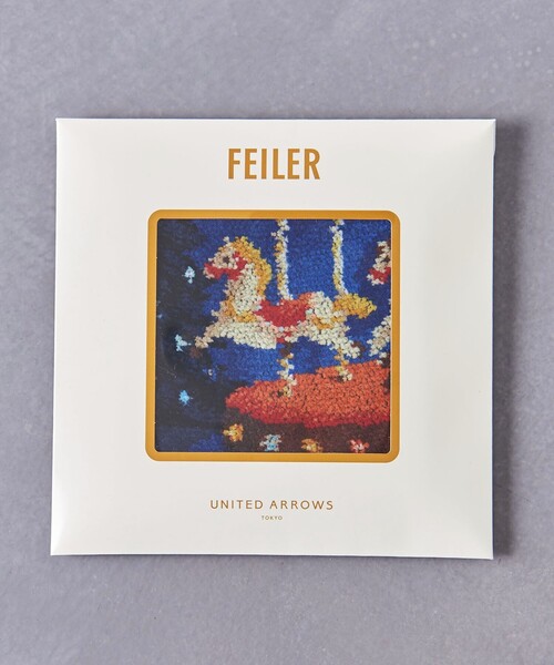 feiler（フェイラー） ハンカチ 「別注」「FEILER」CAROUSEL ハンカチ