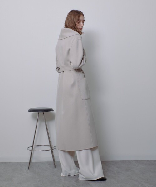 allureville（アルアバイル） トレンチコート コート カシミヤ混リバー