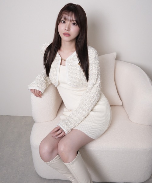 LIP SERVICE（リップサービス） ワンピース クラシカルツイード