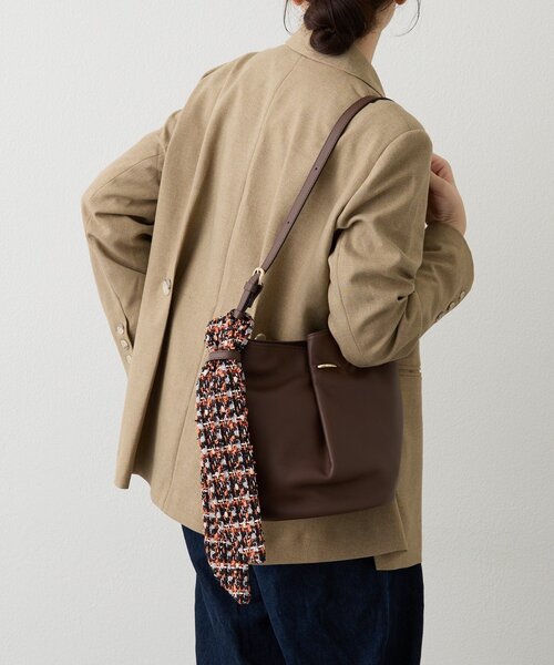russet（ラシット） ショルダーバッグ バッグ ツイードスカーフ付き