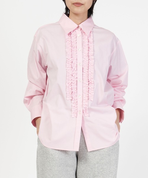 THE SHINZONE（ザ シンゾーン） ブラウス シャツ COTTON FRILLED SHIRT