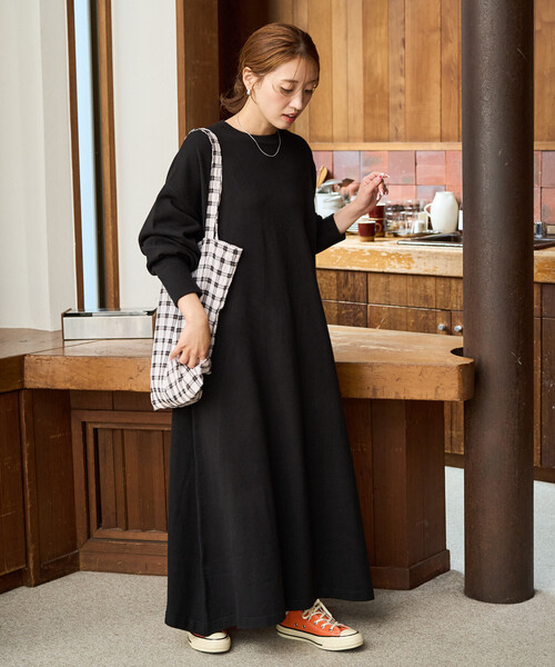 PAULE KA(ポールカ)ニットツイード ワンピース 長袖& ジャケット aoi