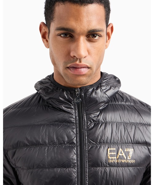 EA7 ダウンジャケット ダウン 「エンポリオ アルマーニ EA7」EA7ロゴ