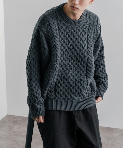 epnok ニット ケーブル編みルーズニット : ZOZOTOWN Yahoo!店 - 通販