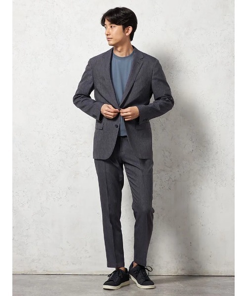 セットアップ 「WEB限定」デニム調 セットアップスーツ 上下