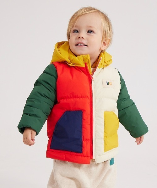 BOBO CHOSES（ボボショーズ） ダウン アウター Baby Color Block