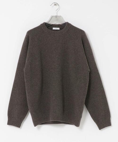 ATON（エイトン） セーター ニット ATON LAMBS WOOL C/N SWEATER