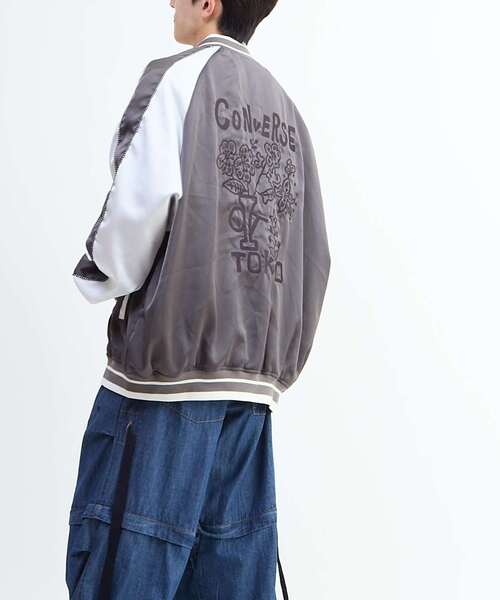 CONVERSE TOKYO スカジャン SATIN OVERSIZE SOUVENIR JACKET