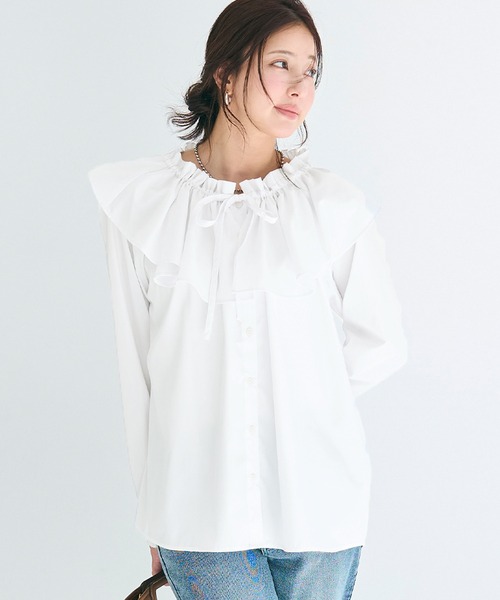 coca（コカ） チュニック ビックカラーチュニックブラウス : ZOZOTOWN