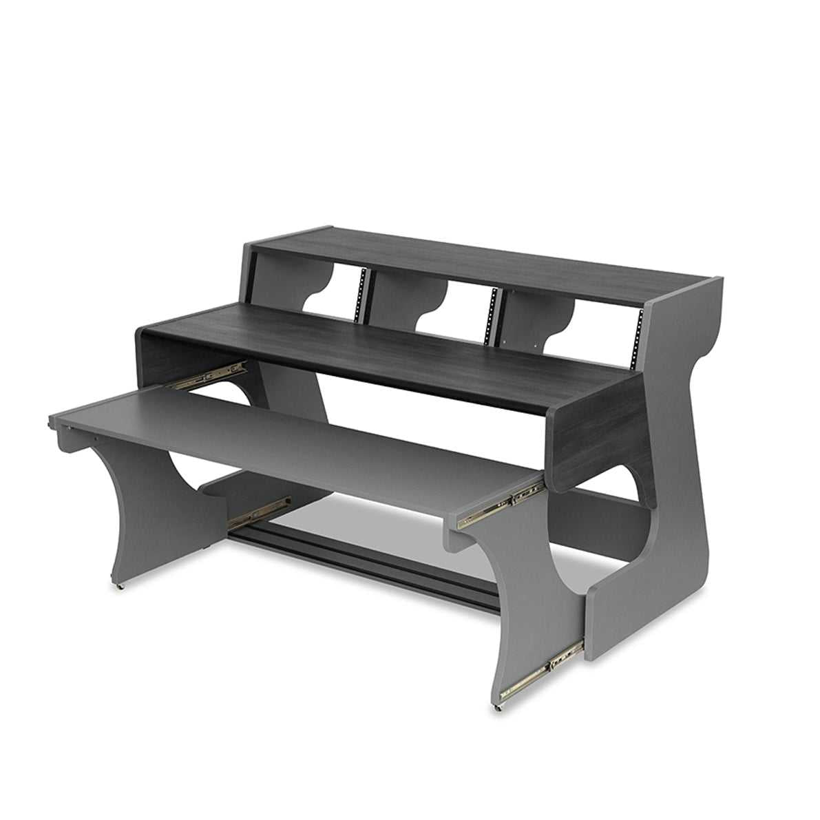 Miza 88 XL Flex Music producer desk, adj. pull-out tray, 12 RU