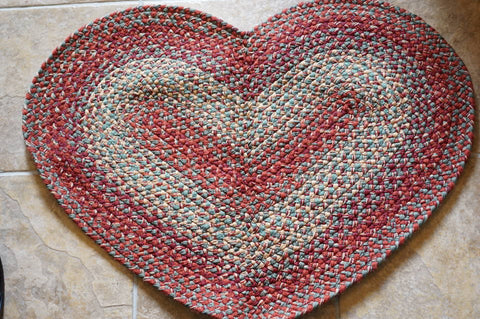 カスタムラグ ハート マルチミックス ラグ マット – Heartful Country