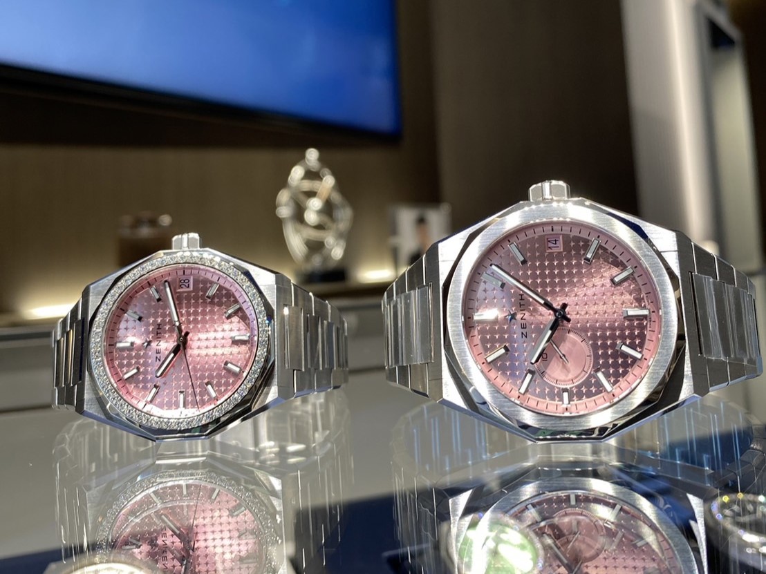 ピンク文字盤。ゼニスが手掛ける美しい一本。スーザン G. コーメン