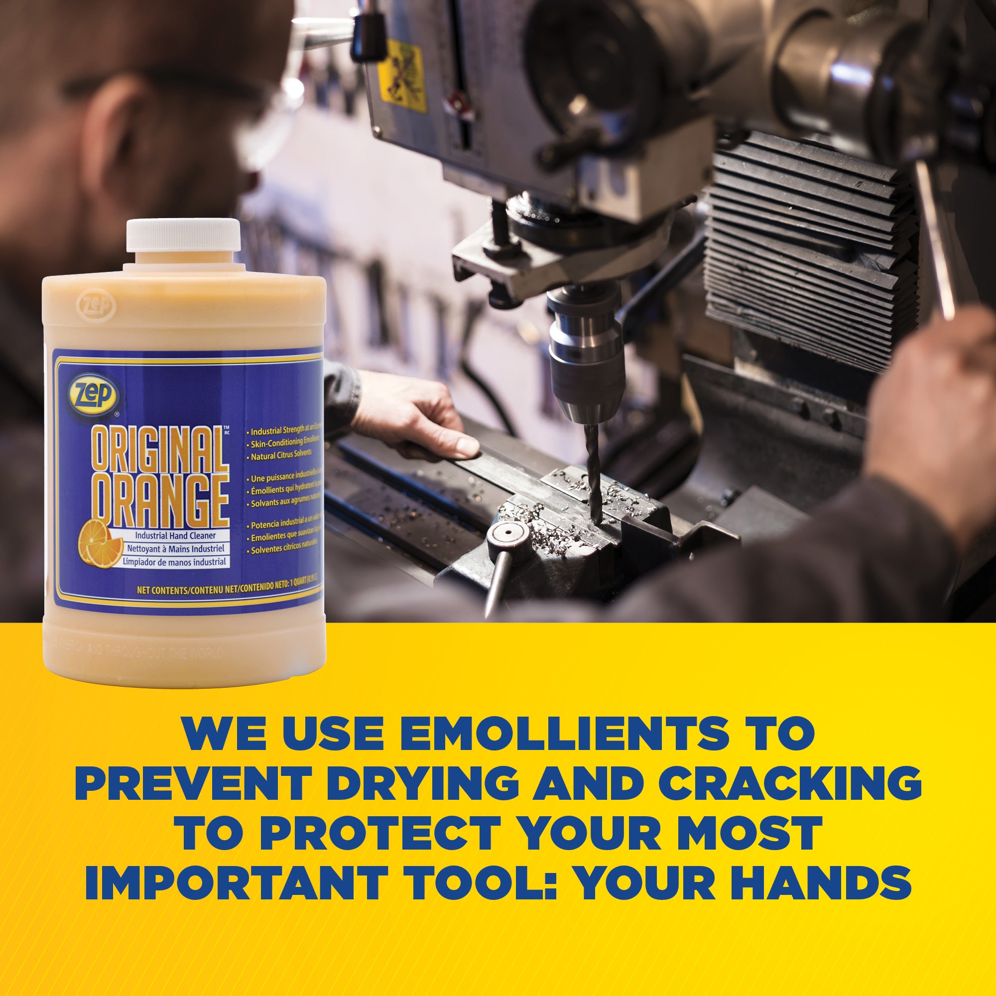 Zep Original Orange Industrial Hand Cleaner - Tough on Grime, but