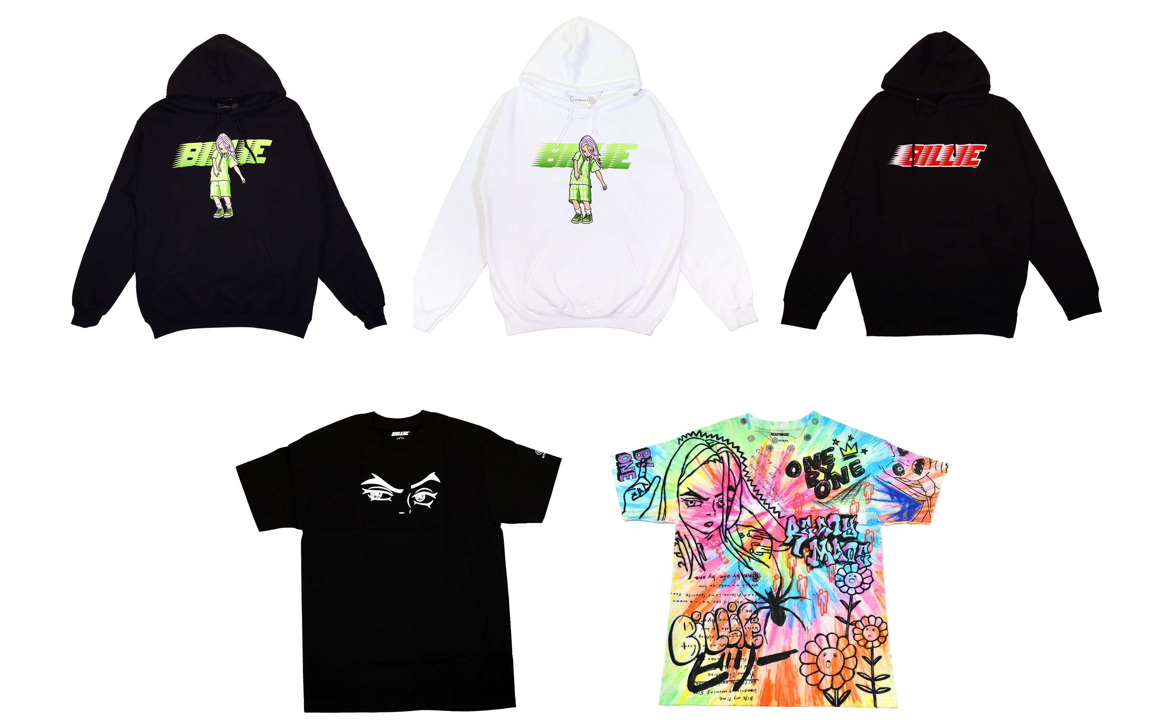 WEBショップにて8月15日(土)12時より、 Billie Eilish×TMコラボグッズ