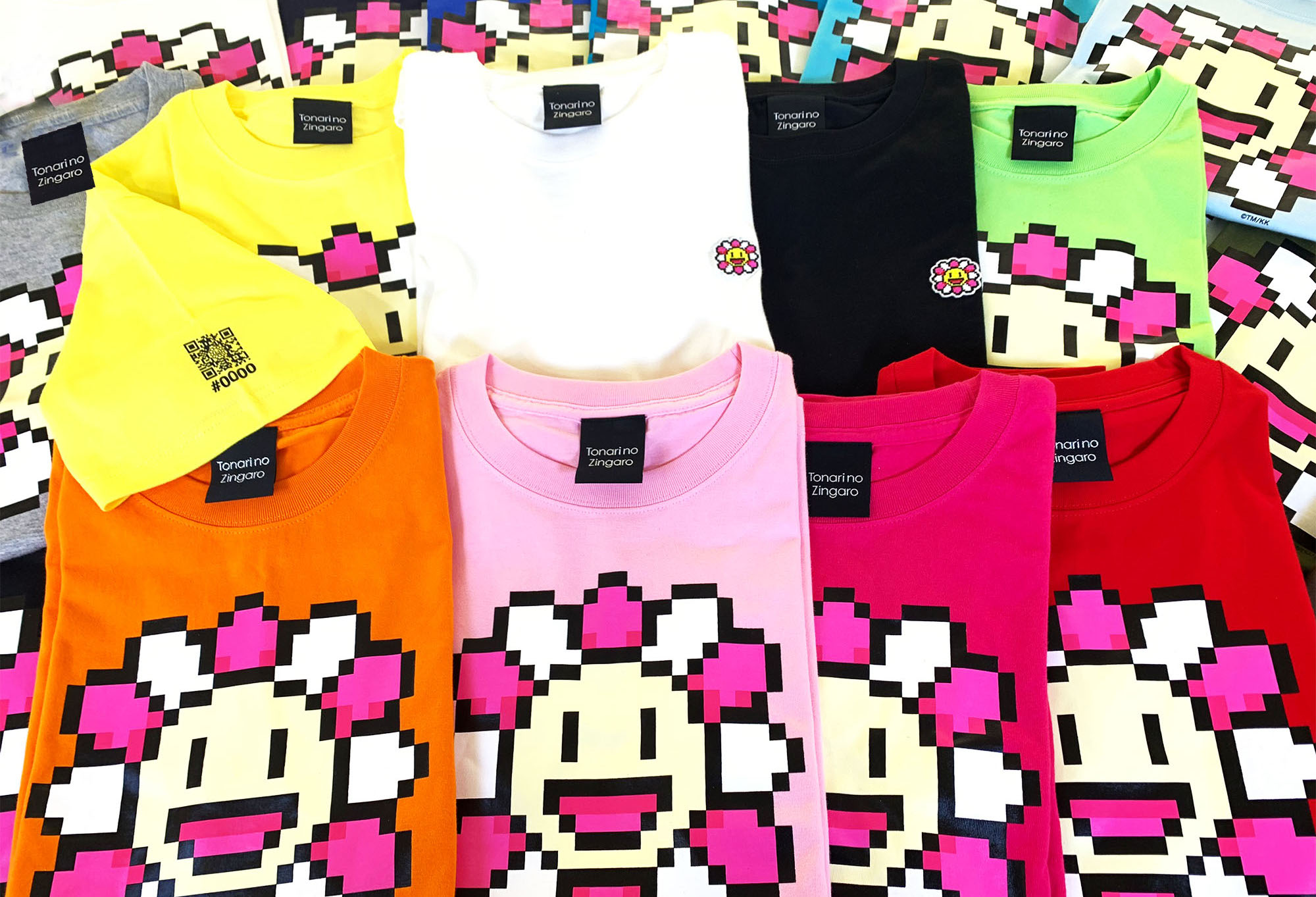 4月15日(木)12時よりWEBショップにて、 Murakami.Flower Tシャツ全19種