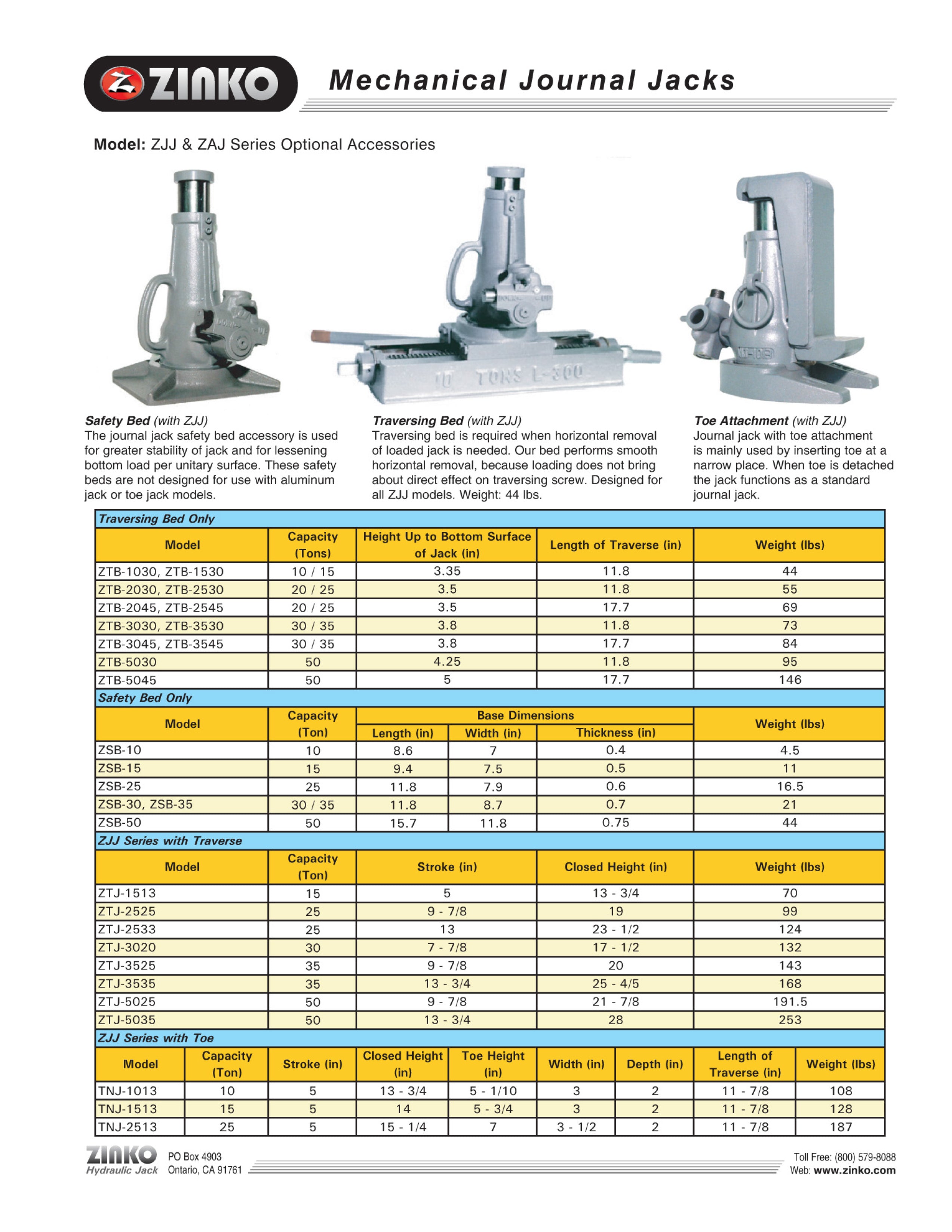 MECHANICAL JACK - 25 TON MODEL: ZJJ-2525 – Zinko Hydraulic Jack