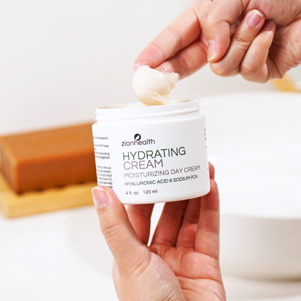 Hydrating Cream Moisturizing Day Cream - Hyaluronic Acid & PCA 4oz.