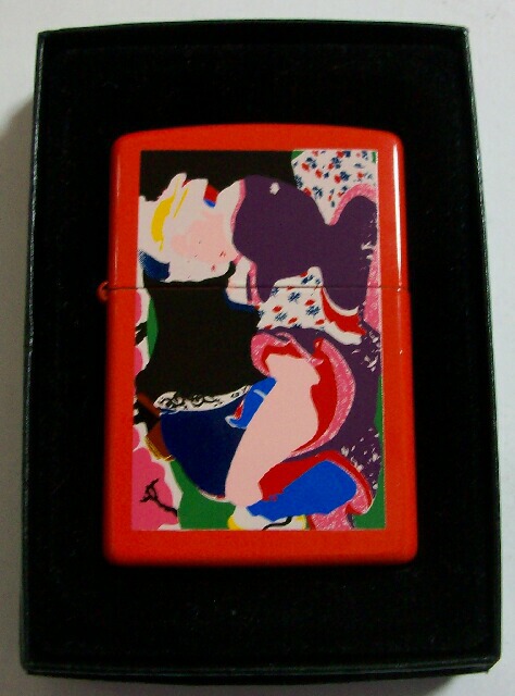 ☆巨匠！横尾忠則！伝統工芸 漆塗り 浮世絵 1998年製 ZIPPO