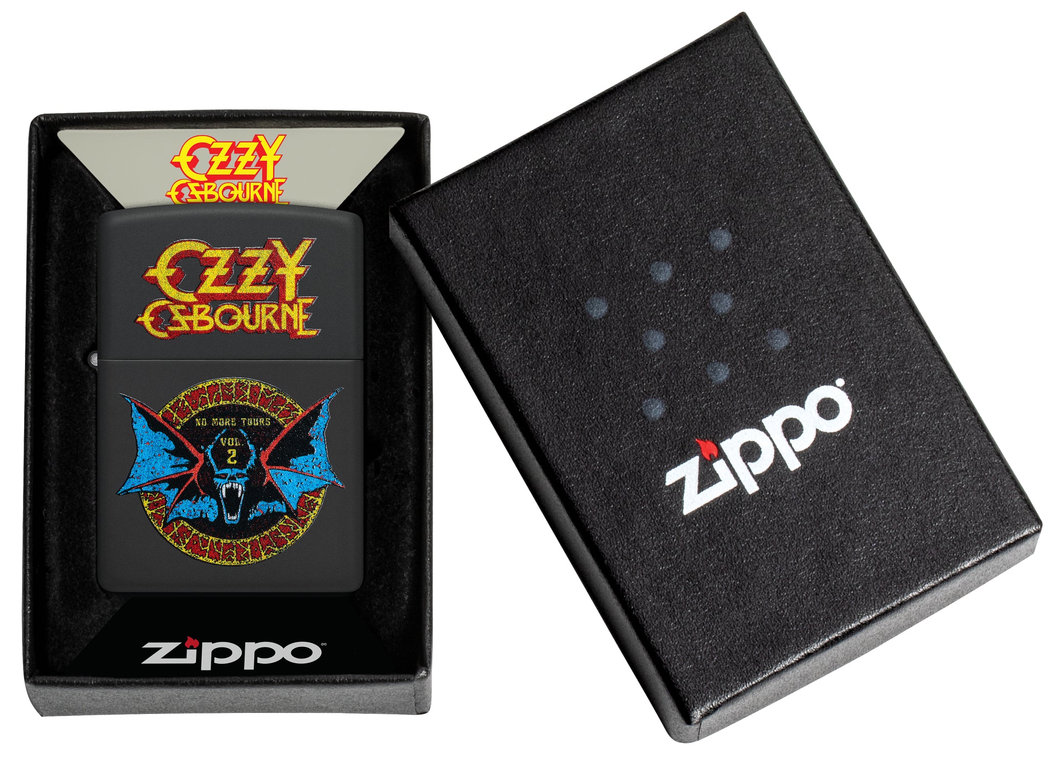 Zippo Ozzy Osbourne No More Tours Design Black Matte Windproof
