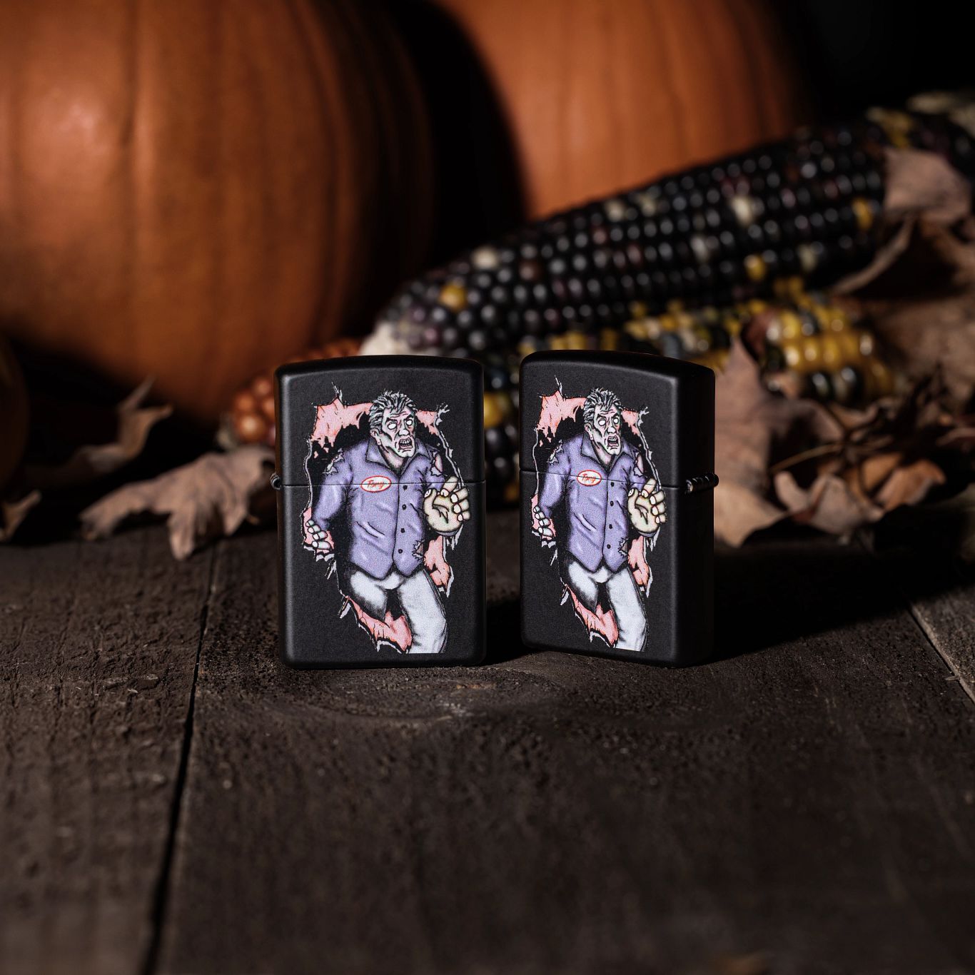 Zippo Zombie Escape Design Black Matte Windproof Lighter – Zippo USA