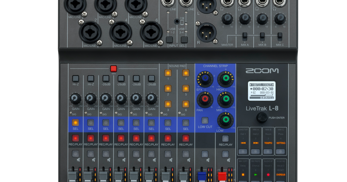 LiveTrak L-8 | Buy Now | ZOOM