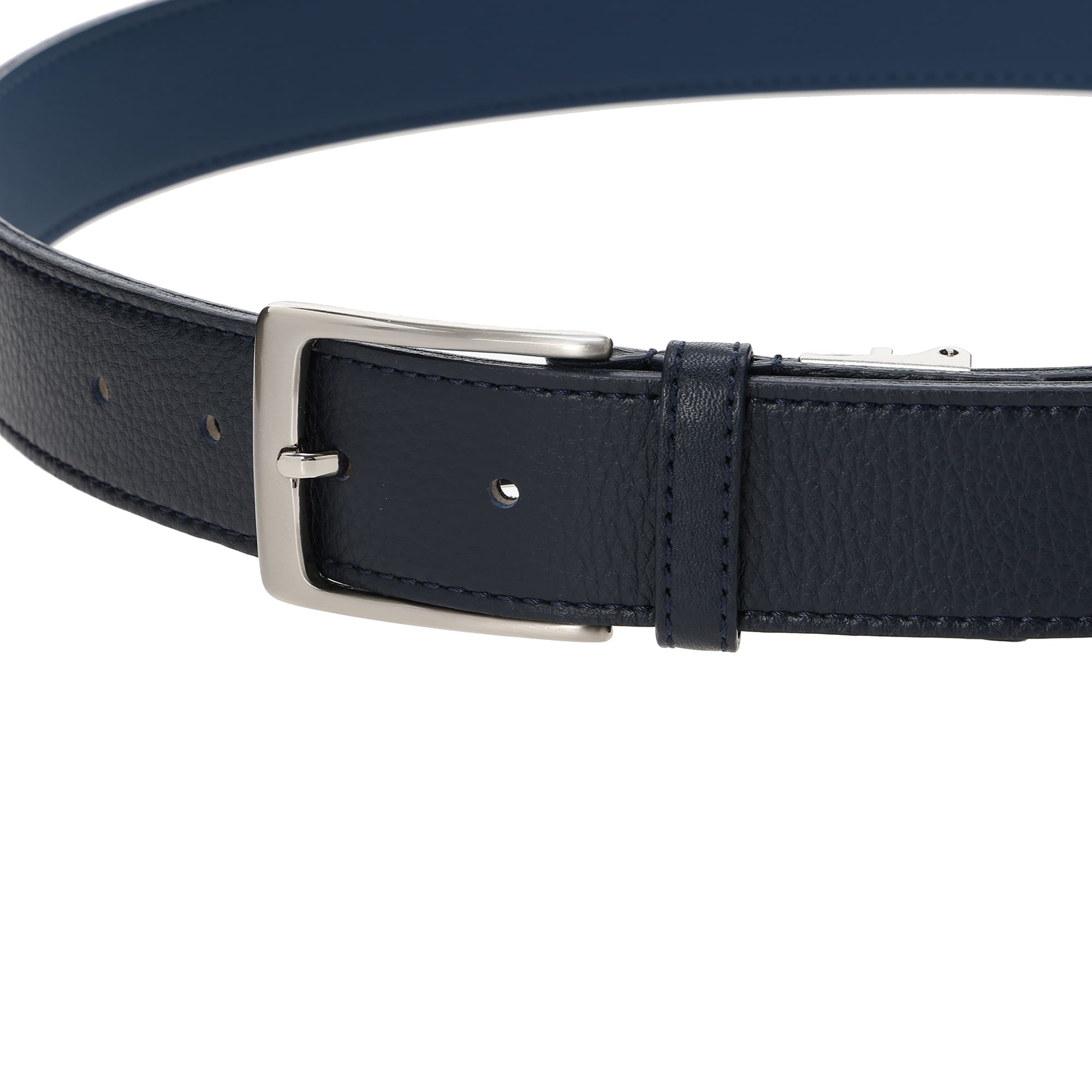 MEN ZURENレザーベルト ネイビー