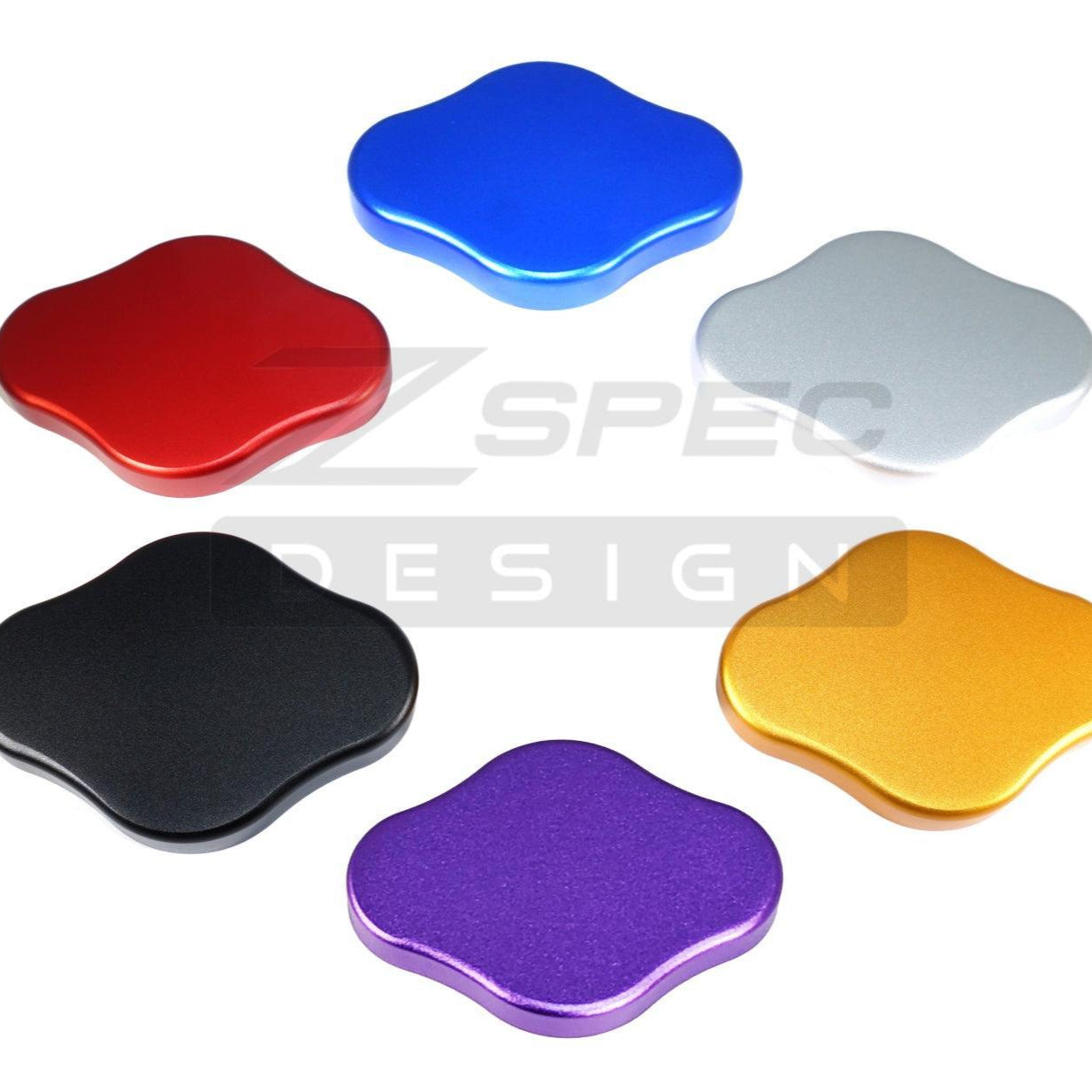 ZSPEC Fluid Reservoir Cap Covers Set for Nissan Z RZ34,Billet, 3 Caps