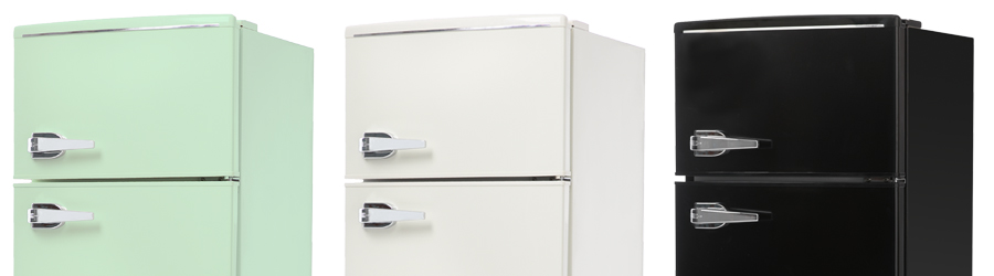 2ドアレトロ冷凍/冷蔵庫 85L（WRD-2090）｜A-Stage inc.